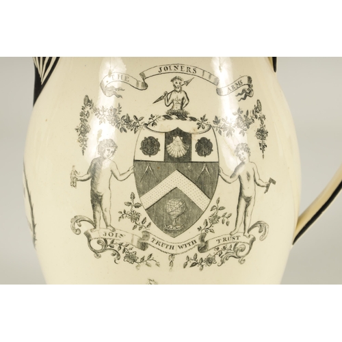 70 - AN EARLY 19TH CENTURY CREAMWARE PRESENTATION JUG 