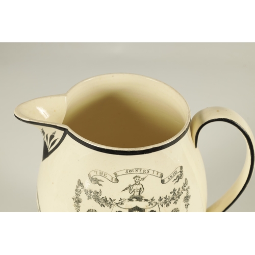 70 - AN EARLY 19TH CENTURY CREAMWARE PRESENTATION JUG 