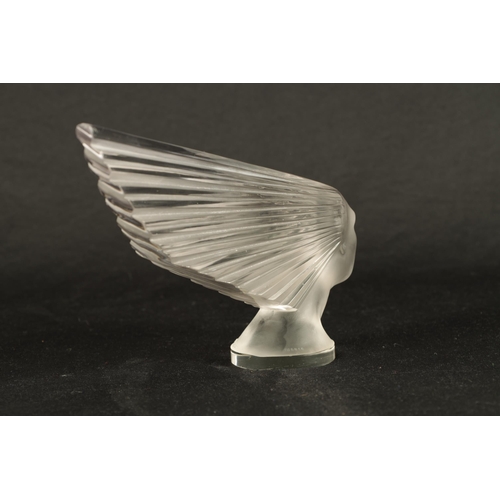 8 - A FINE FRENCH RENE LALIQUE 'VICTOIRE' GLASS CAR MASCOT with moulded signiature 'R. LALIQUE, FRANCE' ... 