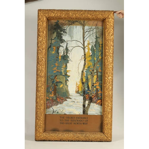 866 - ATT. TOM THOMSON (CANADIAN 1877-1917) A LARGE EARLY 20TH CENTURY GOUACHE AND WATERCOLOUR the impress... 