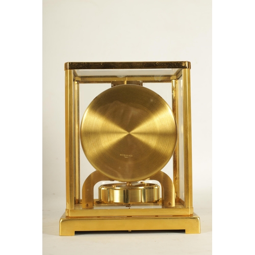 931 - A 1960'S JAEGER-LECOULTRE ATMOS CLOCK the glazed gilt case with canted corners enclosing a skeletoni... 