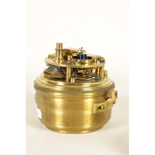 933 - JOHN POOLE, MAKER TO THE ADMIRALTY, FENCHURCH. LONDON. A LATE 19TH CENTURY MARINE CHRONOMETER the br... 