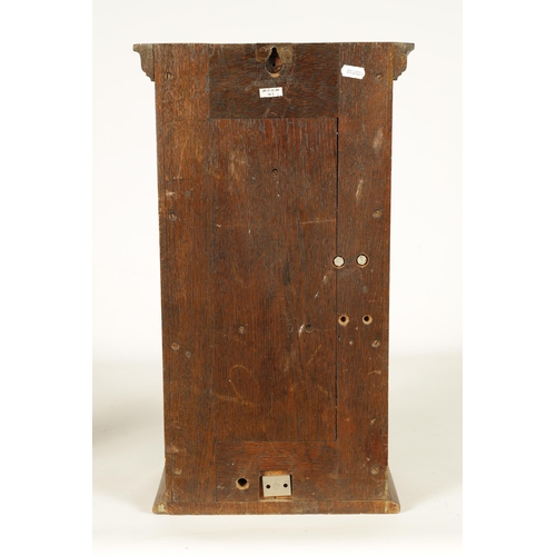 955 - AN EARLY 20TH CENTURY SILENT ELECTRIC CLOCK CO. MASTER CLOCK the oak glazed case enclosing an electr... 