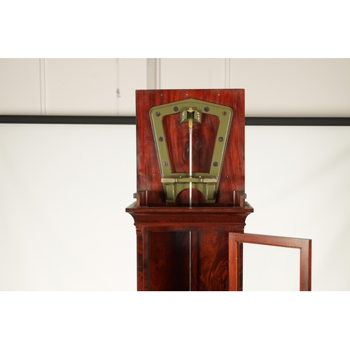 971 - A FINE REGENCY FIGURED MAHOGANY LONGCASE OBSERVATORY REGULATOR CLOCK the substantial case with a mou... 