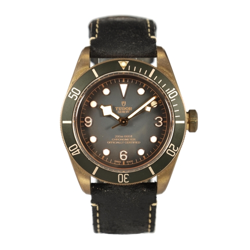 328 - A GENTLEMAN'S TUDOR BLACK BAY BRONZE AUTOMATIC WRIST WATCH reference no. 79250BA, fitted with the or... 