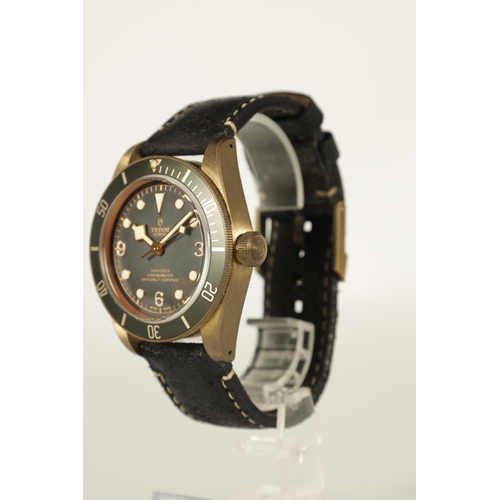 328 - A GENTLEMAN'S TUDOR BLACK BAY BRONZE AUTOMATIC WRIST WATCH reference no. 79250BA, fitted with the or... 