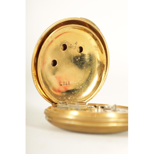 330 - AN EARLY 20TH CENTURY SWISS DUAL DIAL CAPTAINS HUNTER POCKET WATCH the gold plated case with engine-... 