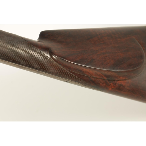 373 - AN EARLY 19TH CENTURY 13 BORE SINGLE BARREL PERCUSSION SHOTGUN BY PATRIC, LIVERPOOL with twist brown... 