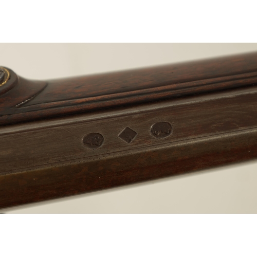 393 - AN EARLY 18TH CENTURY FRENCH 13 BORE FLINTLOCK SPORTING GUN SIGNED THIOSSIERE FRERES with 50