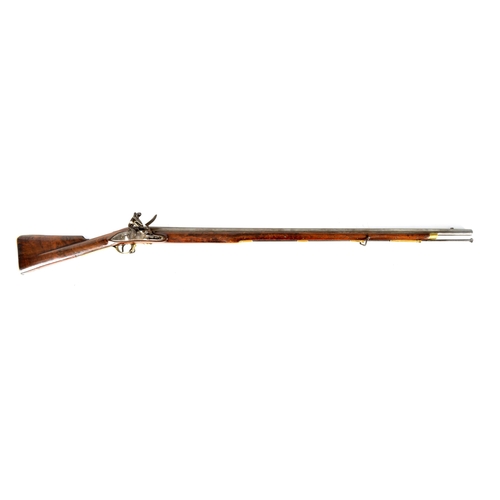 398 - AN EARLY 19TH CENTURY BROWN BESS FLINTLOCK RIFLE BY WILLIAM KETLAND with 42