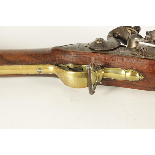 398 - AN EARLY 19TH CENTURY BROWN BESS FLINTLOCK RIFLE BY WILLIAM KETLAND with 42