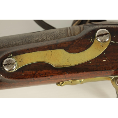 398 - AN EARLY 19TH CENTURY BROWN BESS FLINTLOCK RIFLE BY WILLIAM KETLAND with 42