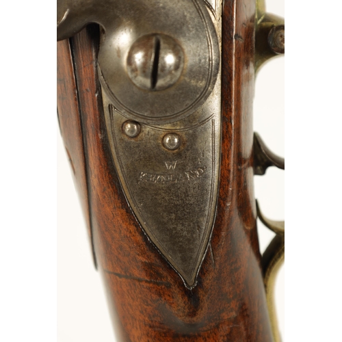 398 - AN EARLY 19TH CENTURY BROWN BESS FLINTLOCK RIFLE BY WILLIAM KETLAND with 42