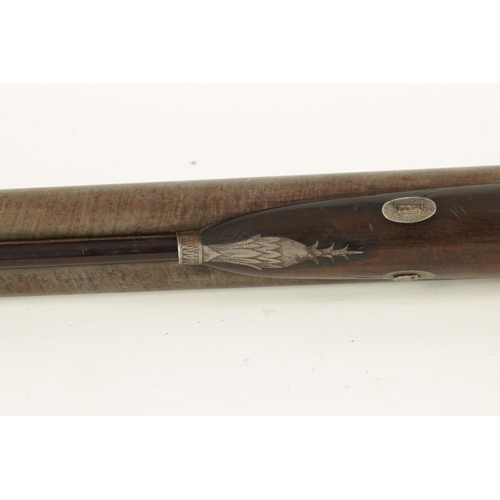 399 - RIVIéRE PATENT. AN EARLY 19TH CENTURY 16 BORE SIDE BY SIDE DOUBLE BARREL PERCUSSION SHOTGUN the brow... 