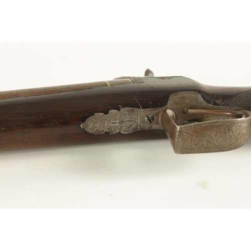 399 - RIVIéRE PATENT. AN EARLY 19TH CENTURY 16 BORE SIDE BY SIDE DOUBLE BARREL PERCUSSION SHOTGUN the brow... 