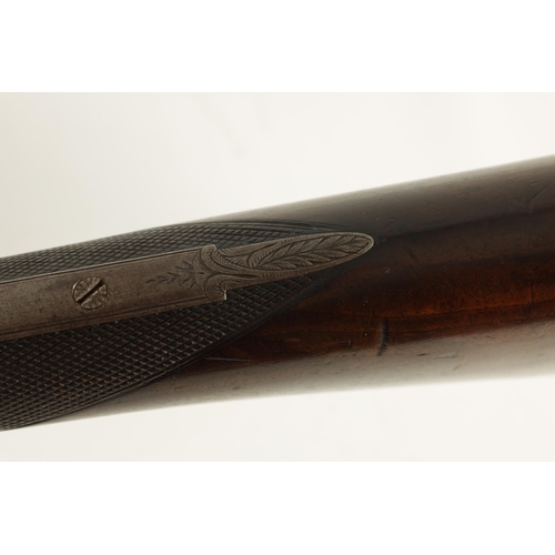 399 - RIVIéRE PATENT. AN EARLY 19TH CENTURY 16 BORE SIDE BY SIDE DOUBLE BARREL PERCUSSION SHOTGUN the brow... 