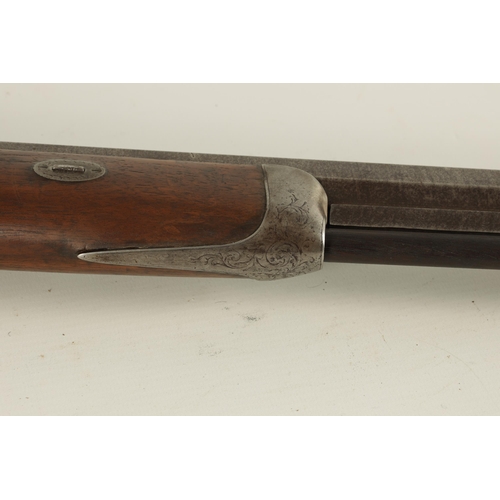 401 - THOMAS BAKER, FLEET STREET, LONDON. A MID 19TH CENTURY 13 BORE BIG GAME PERCUSSION RIFLE with origin... 