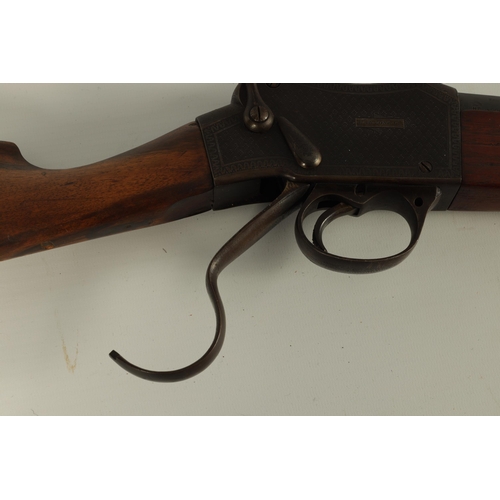 405 - A MID 19TH CENTURY MANTON & CO. 577-450 SMOOTH BORE MARTINI ACTION RIFLE with smooth bored barrel pr... 