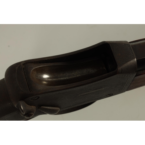 405 - A MID 19TH CENTURY MANTON & CO. 577-450 SMOOTH BORE MARTINI ACTION RIFLE with smooth bored barrel pr... 