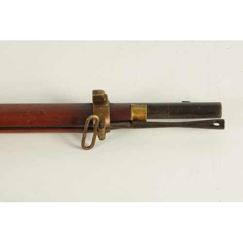 405 - A MID 19TH CENTURY MANTON & CO. 577-450 SMOOTH BORE MARTINI ACTION RIFLE with smooth bored barrel pr... 