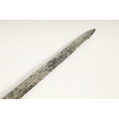 407 - A SHIPMANS DIRK with marine ivory handle (51cm overall )