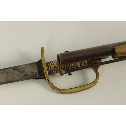 420 - AN EARLY 19TH CENTURY BROWN BESS FLINTLOCK MUSKET BY EZEKIEL BAKER WITH ORIGINAL BAYONET with browne... 