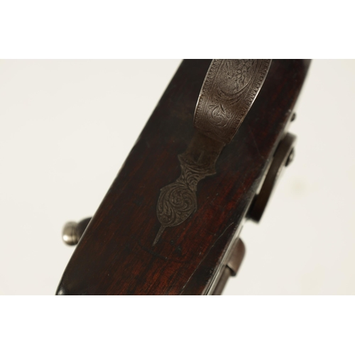 421 - A WILKS SNIDER ACTION 8 BORE FOWLING GUN CONVERTED FROM A BECKWORTH OF LEEDS PERCUSSION with Damascu... 