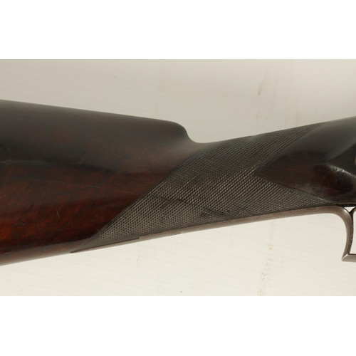 421 - A WILKS SNIDER ACTION 8 BORE FOWLING GUN CONVERTED FROM A BECKWORTH OF LEEDS PERCUSSION with Damascu... 