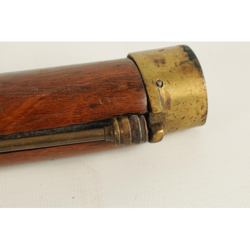 422 - A RARE EIGHT BORE ISAAC HOLLIS, TWO BAND ENFIELD MILITARY GUN with leaf-sighted barrel signed at the... 