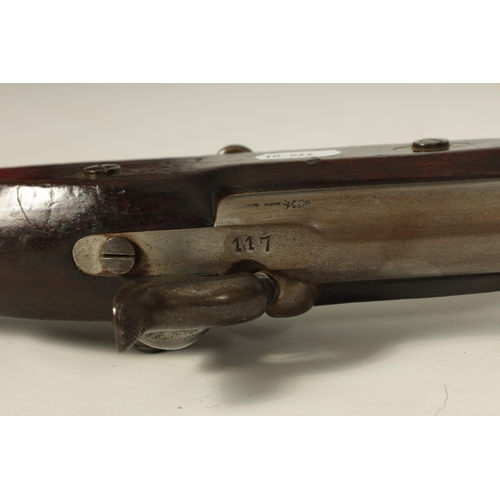 424 - A MID 19TH CENTURY ENFIELD 1859 PATTERN THREE BAND PERCUSSION MUSKET fitted a full stock with flat s... 