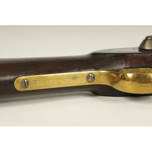 424 - A MID 19TH CENTURY ENFIELD 1859 PATTERN THREE BAND PERCUSSION MUSKET fitted a full stock with flat s... 