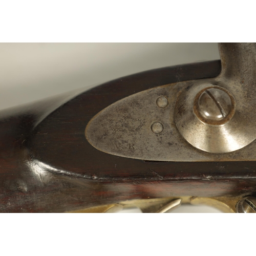 424 - A MID 19TH CENTURY ENFIELD 1859 PATTERN THREE BAND PERCUSSION MUSKET fitted a full stock with flat s... 