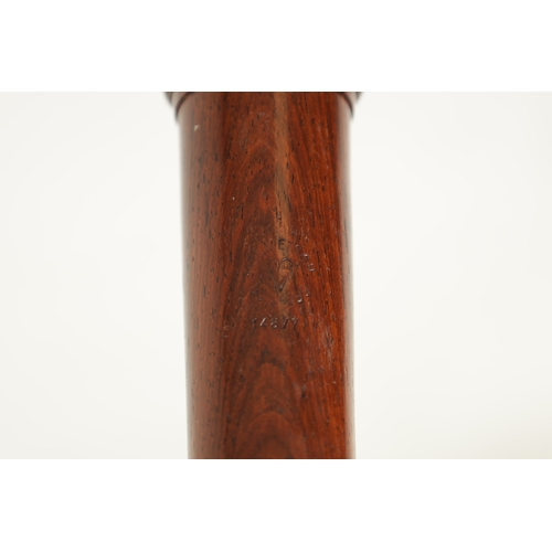 22 - A CASED HANS COOLSMA BRESSAN RECORDER, low pitch, made from palisander rosewood.(47.4cm overall)... 