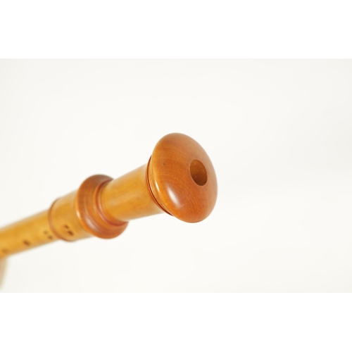 31 - A CASED WOBERLENDER ALTO RECORDER BY RICHARD PALM OF U.S.A. Made of boxwood with impressed makers ma... 