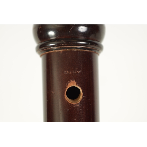 35 - AN ALEXANDER HEINRICH BLOCKFLUTE RECORDER with single key in original box(65.5cm overall)... 