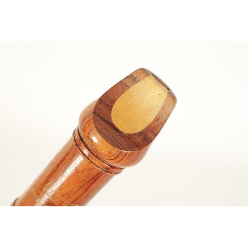 55 - A TWO SECTION KUNG SOPRANINO RECORDER Turned in palisander wood with impressed makers mark - in orig... 