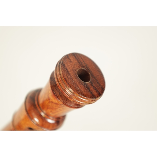 55 - A TWO SECTION KUNG SOPRANINO RECORDER Turned in palisander wood with impressed makers mark - in orig... 