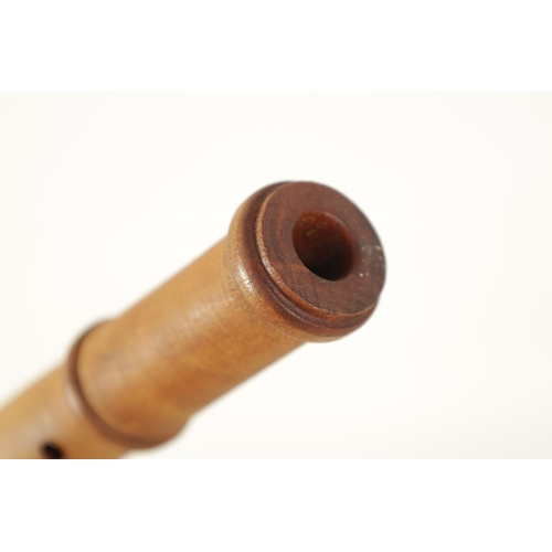 56 - A JOHN COUSEN TABOR PIPE Turned in maple with impressed makers logo(63.8cm long)