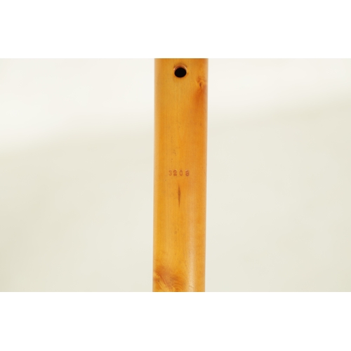 6 - A VON HUENE SOPRANO RECORDER turned in boxwood with impressed makers mark and 'E TERTON'(34.5cm over... 