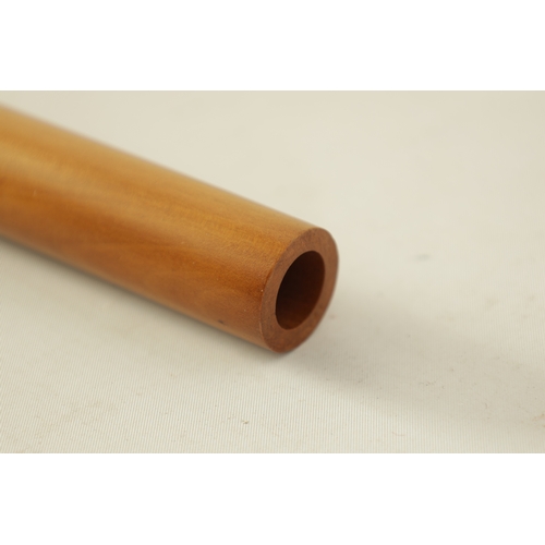 96 - A JOHN COUSEN RENAISSANCE FLUTE IN G turned in maple with impressed makers logo(49.6cm long)... 