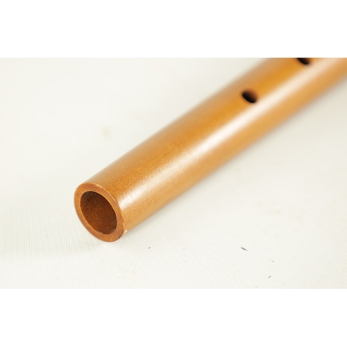 96 - A JOHN COUSEN RENAISSANCE FLUTE IN G turned in maple with impressed makers logo(49.6cm long)... 