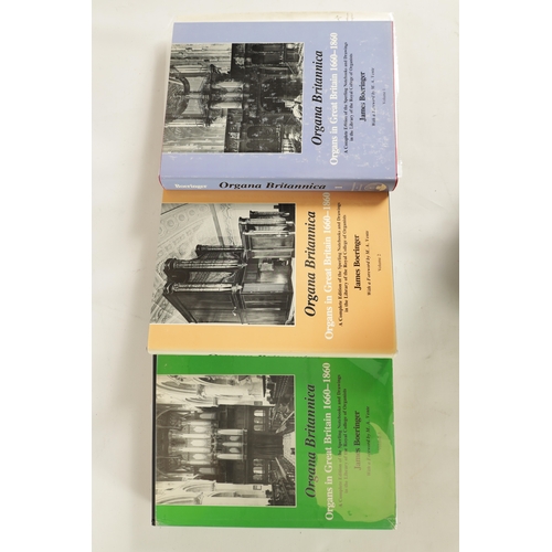 98 - JAMES BOERINGER ORGANA BRITANNICA IN THREE VOLUMES Vol I, II & III, published by Bucknell University... 