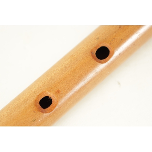 99 - TWO 3-HOLE TABOR PIPES of simple plain form.