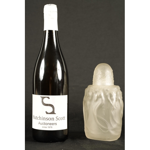 10 - A RENE LALIQUE OPALESCENT 'SIRENES' BRULE PARFUMS FROSTED PERFUME BURNER with original domed top and... 