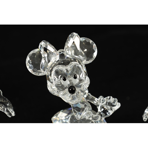 11 - A 20TH CENTURY MICKEY MOUSE COLLECTION OF SWAROVSKI CRYSTAL comprising Mickey Mouse, Minie Mouse, Go... 