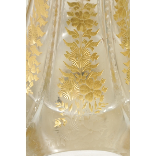 18 - AN IMPRESSIVE EXHIBITION QUALITY 19TH CENTURY FRENCH BACCARAT GLASS FLOOR STANDING FLARED TAPERING T... 