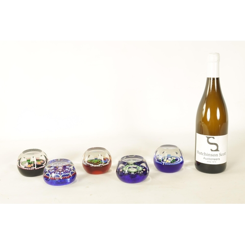 23 - A COLLECTION OF WHITEFRIARS AND PERTHSHIRE PAPERWEIGHTS the three limited edition Whitefriars filled... 