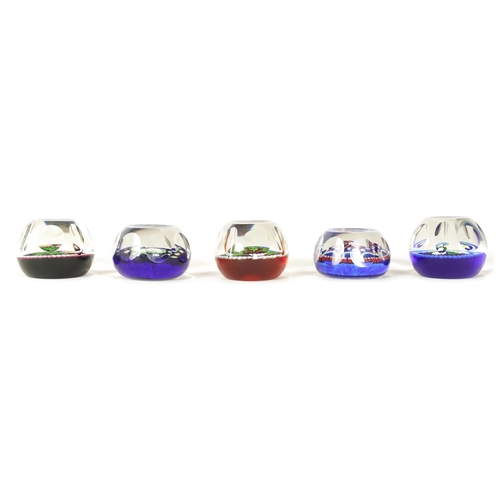 23 - A COLLECTION OF WHITEFRIARS AND PERTHSHIRE PAPERWEIGHTS the three limited edition Whitefriars filled... 