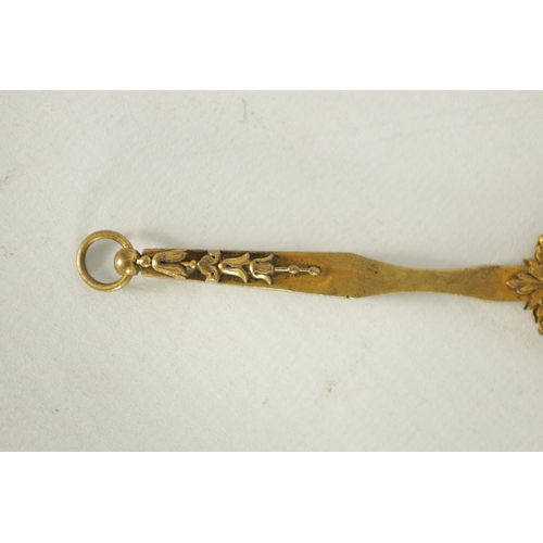 30 - A LATE 19TH CENTURY VIENNA PORCELAIN AND GILT METAL MINIATURE HAND MIRROR the oval convex plaque pai... 