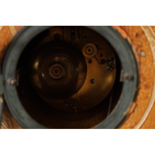 31 - A FINE 19TH CENTURY R W MARTIN. LONDON COLOURED AND SALT GLAZE STONEWARE MANTEL CLOCK No.59 inscribe... 